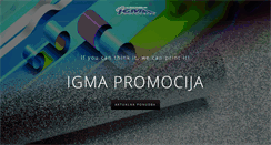 Desktop Screenshot of igmapromocija.com